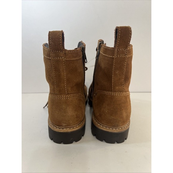 Frye Russell Mens Tan Leather Suede Cap Boots FR41606 Lace‎ Zip Up Sz 9 1/2 NEW main image 10